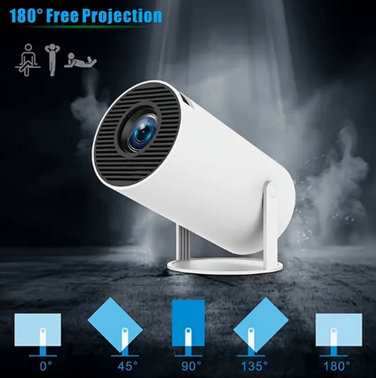 Proyector Portátil 4K HD Smart WiFi, Bluetooth