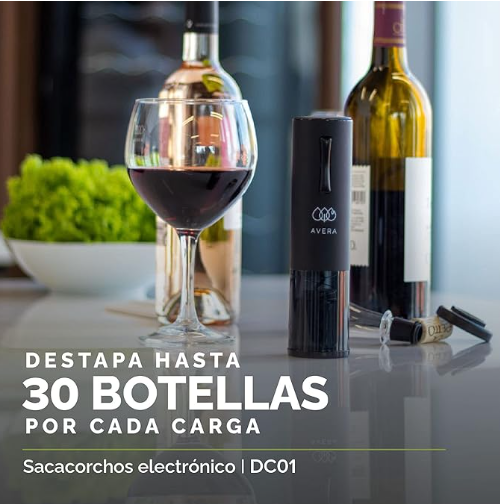 Sacacorchos Inalámbrico para Vino